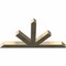 Ekena Millwork Saratoga Rough Sawn Timber Gable Bracket, Douglas Fir, 84"W x 45"H x 6"D x 6"F, 13/12 Pitch GBW084X45X0606SAR00RDF - alternate 4